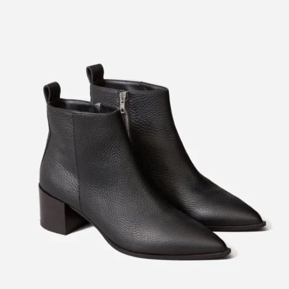 Everlane boss boot pebbled leather